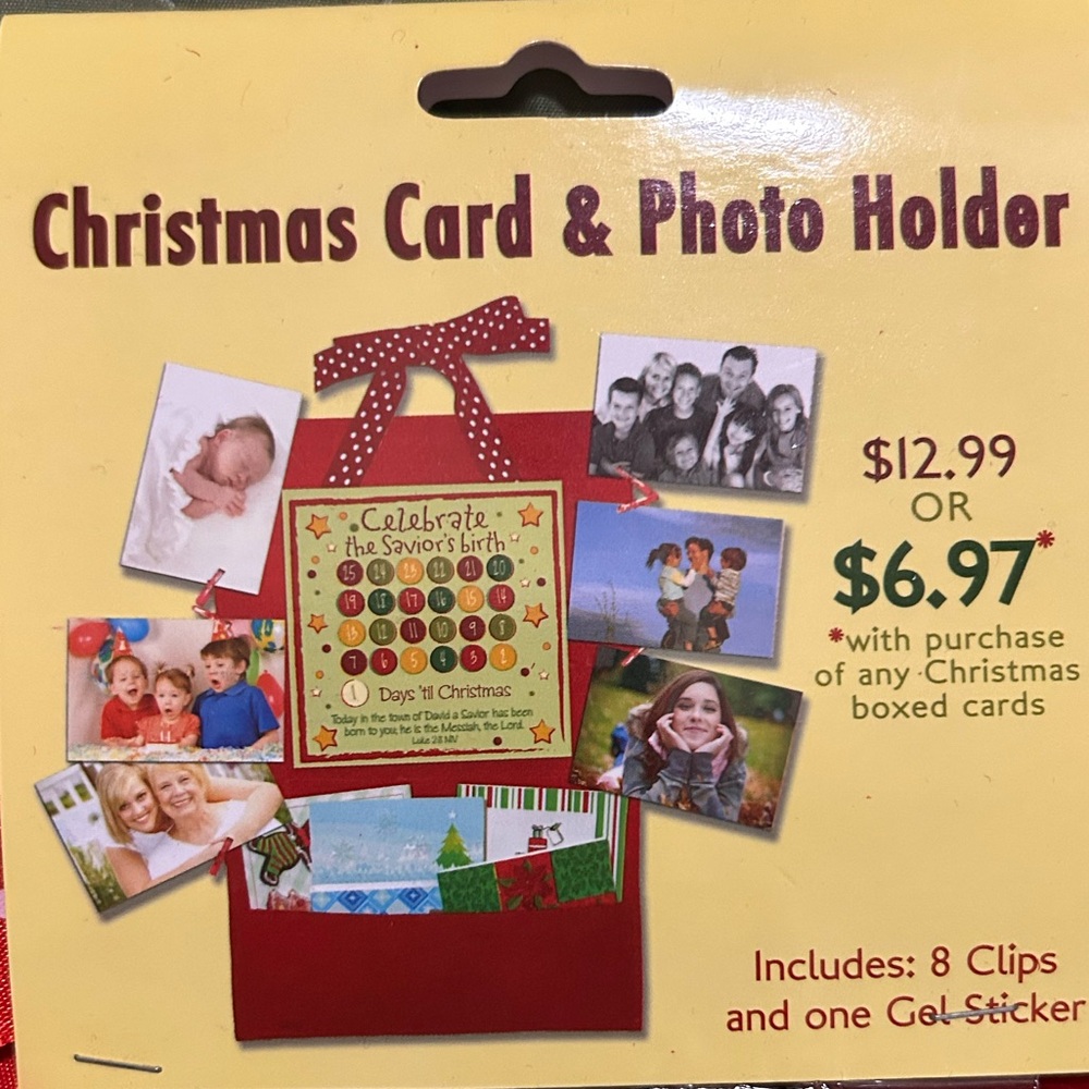 Christmas card & photo holder